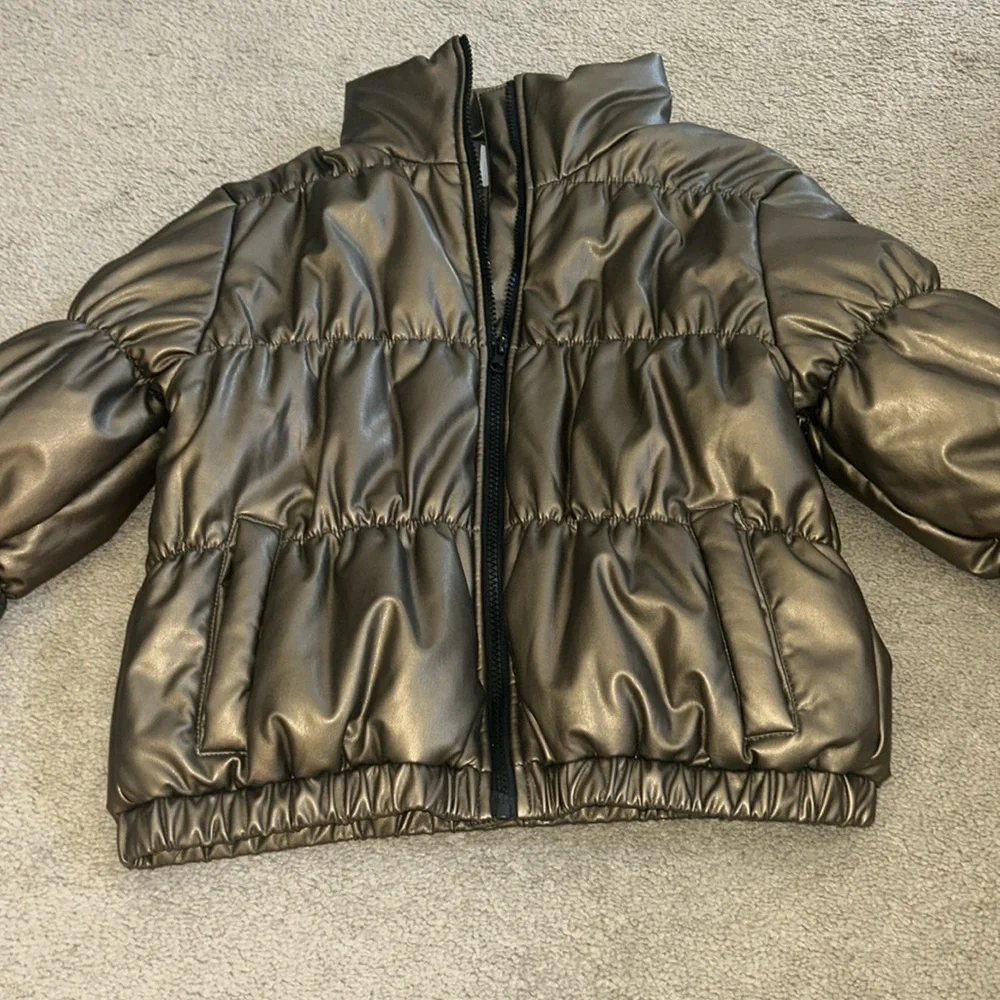 BB DAKOTA Bronze Puffer Jacket Size M - Picture 5 of 6